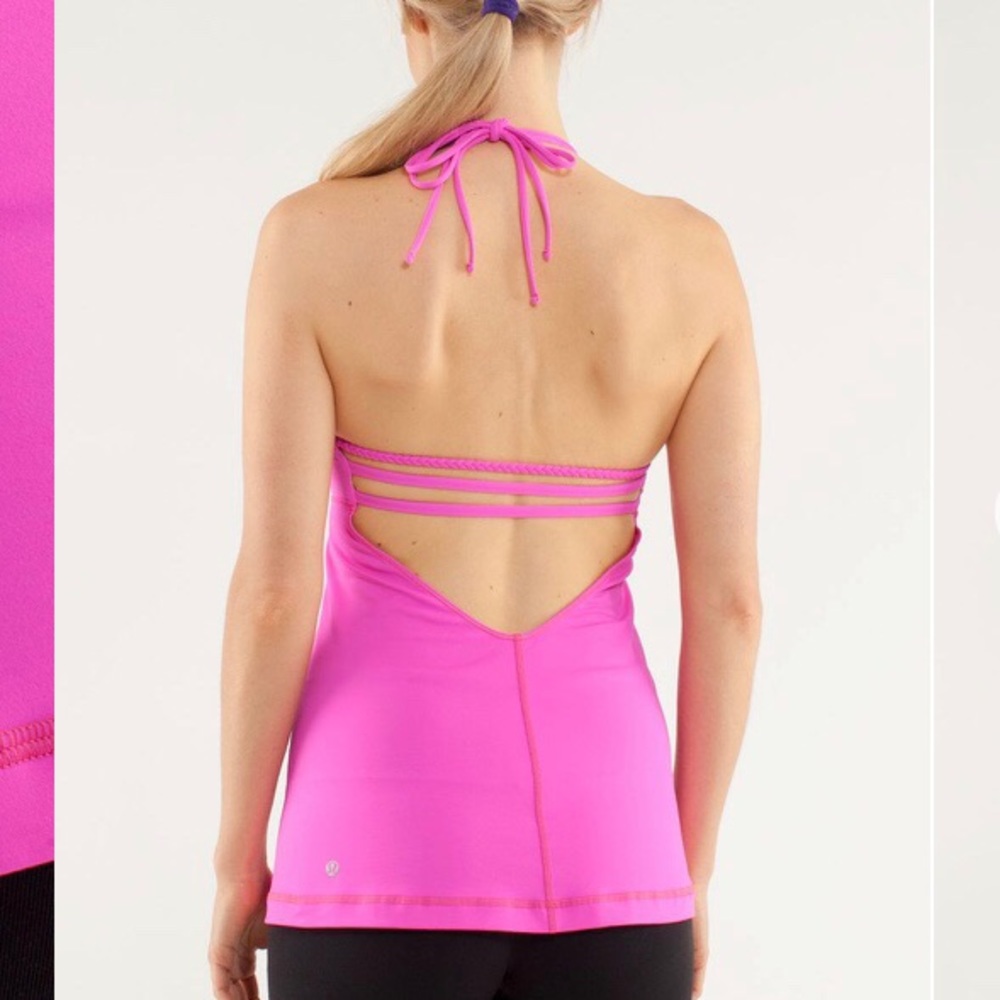 LULULEMON Wandering Yogi Halter Pow Pink